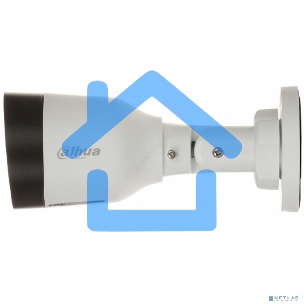 Уличная цилиндрическая IP-видеокамера DAHUA DH-IPC-HFW1431S1P-0360B-S6 4Мп, 1/2.9” CMOS, объектив 3.6мм, обнаружение людей, ИК 30м, IP67, металл/пластик