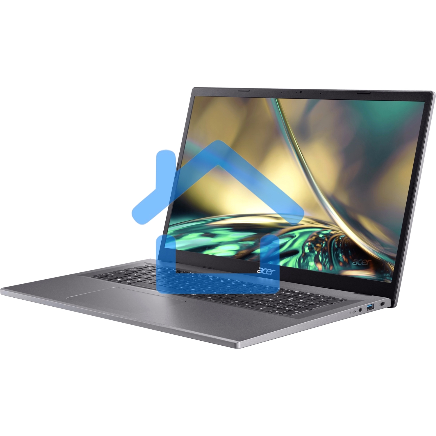 Ноутбук Acer Aspire 3 A317-55P-P3G1 серебристый 17.3