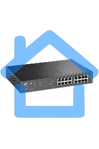 Коммутатор TP-Link SMB TL-SG1016PE Easy Smart гигабитный 16-портовый коммутатор с 8 портами PoE+