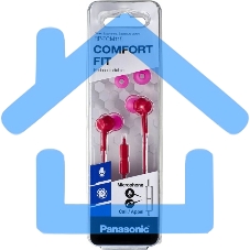 Наушники Panasonic RP-TCM115GCP внутриканальные 10-24000Гц 1.2м 3.5мм 98дБ микрофон розовые