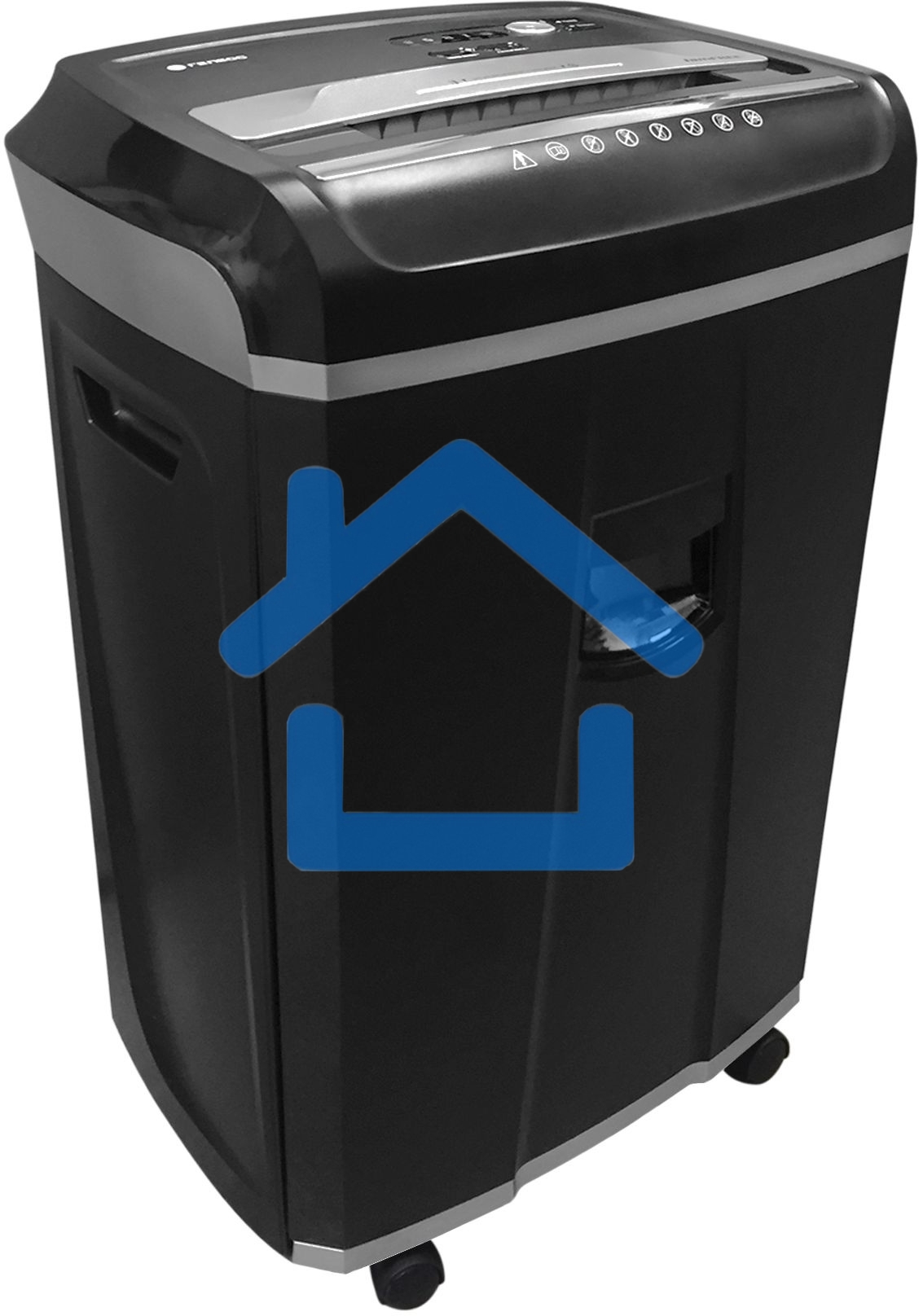 Шредер ГЕЛЕОС УМ35-4 (DIN P-4) фрагмент 3,9x30мм, 26 листов (70гр./м²), 35 литров, Уничт.скобы,скрепки,пл.карты,CD. TouchGuard.JamFree.ECO