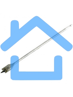 Сверло по дереву Matrix перовое удлиненное, 20 х 300 мм, 6-гранный хвостовик