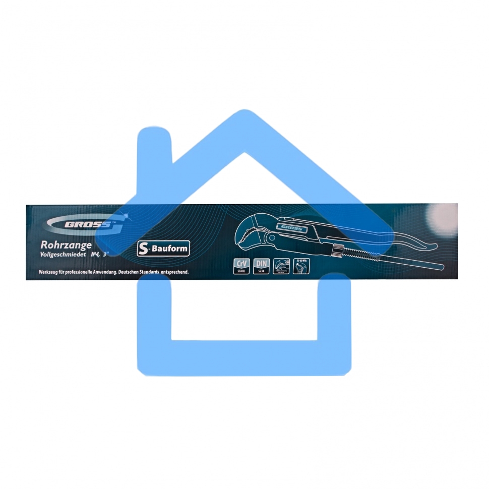 Ключ GROSS 15616 трубный рычажный №4 3'' цельнокованый crv тип - ''s''