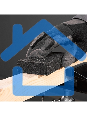 Губка для шлифования Matrix, 100 х 70 х 25 мм, средняя плотн., P 60