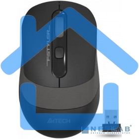 Мышь беспроводная A4Tech Fstyler FG10 черный/серый, 2000 dpi, радиоканал, USB, кнопки - 4