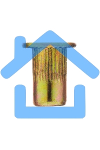 Заклепки резьбовые Denzel стальные, оцинкованные, М3, пластиковый кейс, 200 шт.