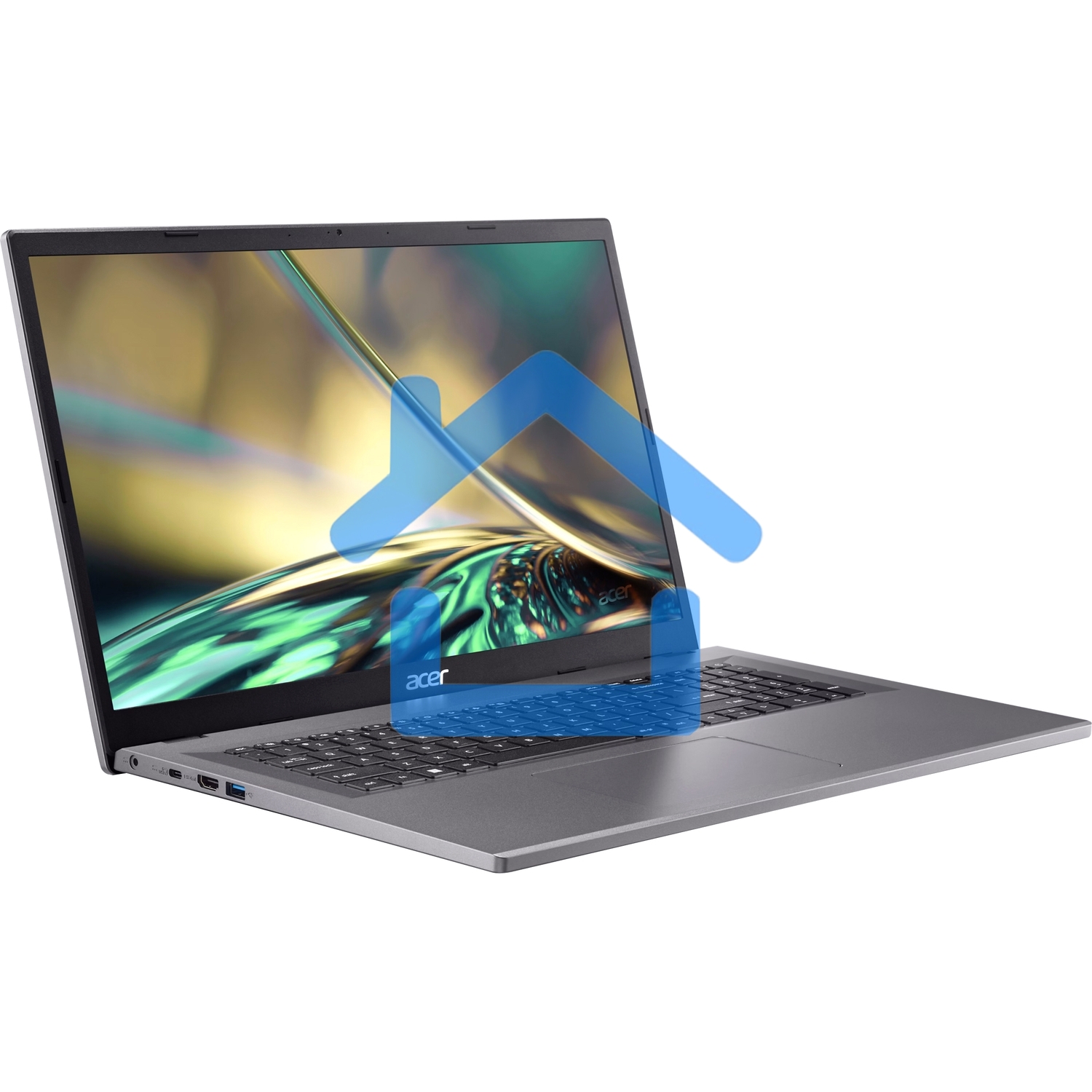 Ноутбук Acer Aspire 3 A317-55P-P3G1 серебристый 17.3