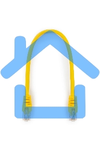 Патч-корд UTP Cablexpert кат.6, 0.25м, литой, многожильный, желтый