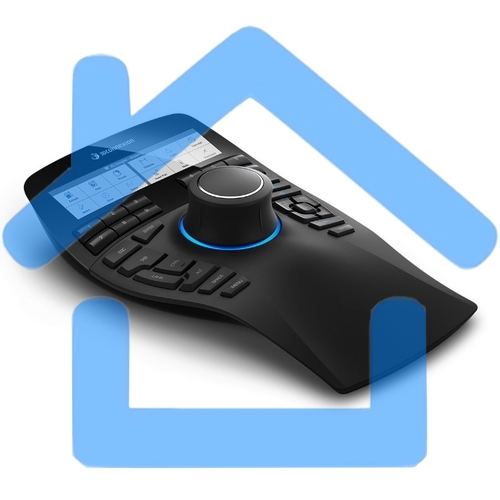 Манипулятор проводной 3DConnexion SpaceMouse Enterprise (3DX-700056) черный, USB, кнопки - 31