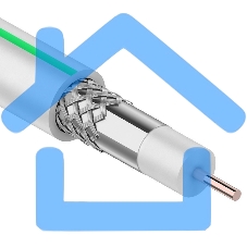 Кабель коаксиальный PROconnect SAT 703 B, CCS/Al/Al, 75%, 75 Ом, бухта 100 м, белый