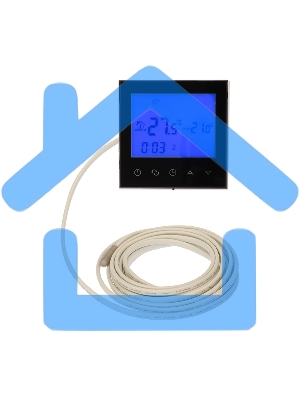 Терморегулятор с сенсорными кнопками R150 Wi-Fi черный Rexant