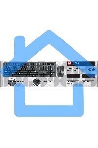 Комплект клавиатура + мышь Defender C-915 RU черный USB Беспроводной, полноразмерный