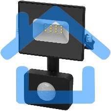 Прожектор светодиодный Gauss Elementary LED 10W 700lm IP65 6500К с датчиком движения 1/40