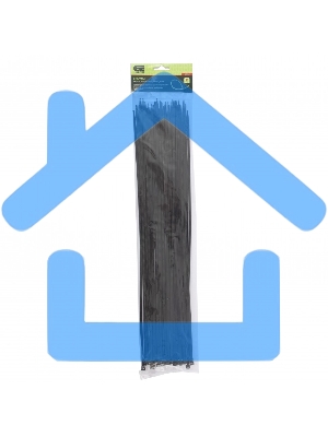 Хомуты, 500 х 4,8 мм, пластиковые, черные, 50 шт. Сибртех