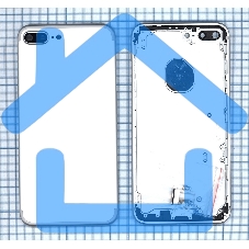 Задняя крышка для iPhone 7 Plus (5.5) серебристая