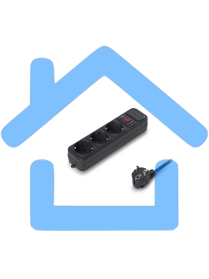 Сетевой фильтр ExeGate EX221176RUS SP-3-1.8B (3 розетки, 1.8м, евровилка, черный)