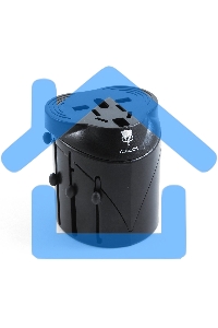 Переходник Konoos Универсальный сетевой переходник для путешествий WTA-1, вилки/розетки EU,US,RU