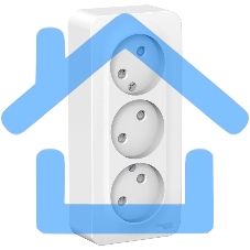 Розетка 3-м ОП BLANCA 16А 250В защ. шторки без заземл. изол. пласт. бел. SchE BLNRA001311 Розетка 3-м ОП BLANCA 16А 250В защ. шторки без заземл. изол. пласт. бел. SchE BLNRA001311