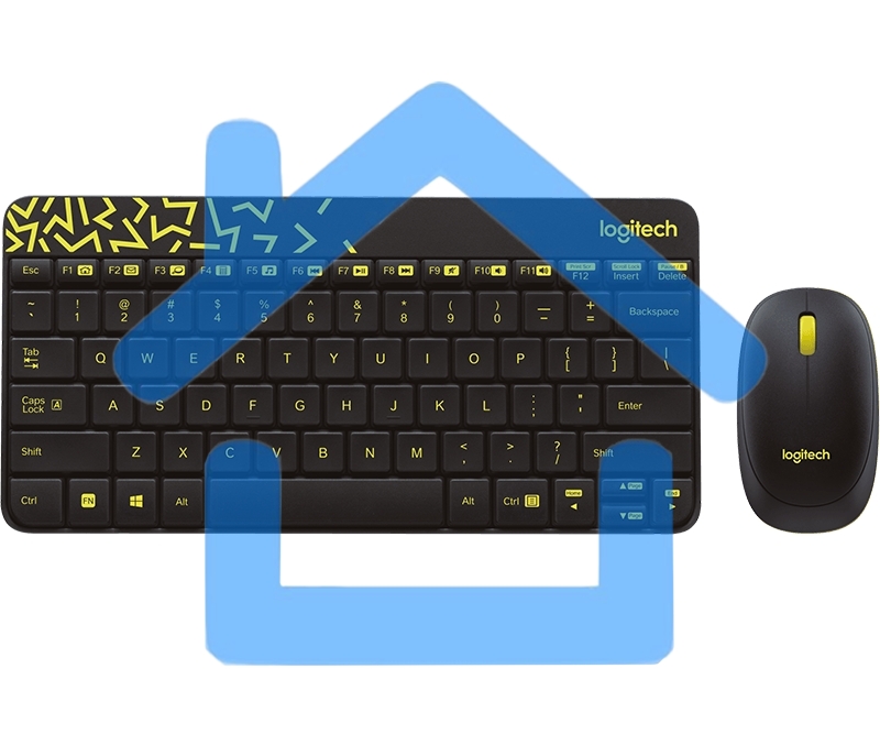 Клавиатура + мышь Logitech Wireless Desktop MK240 Nano Black Retail Combo