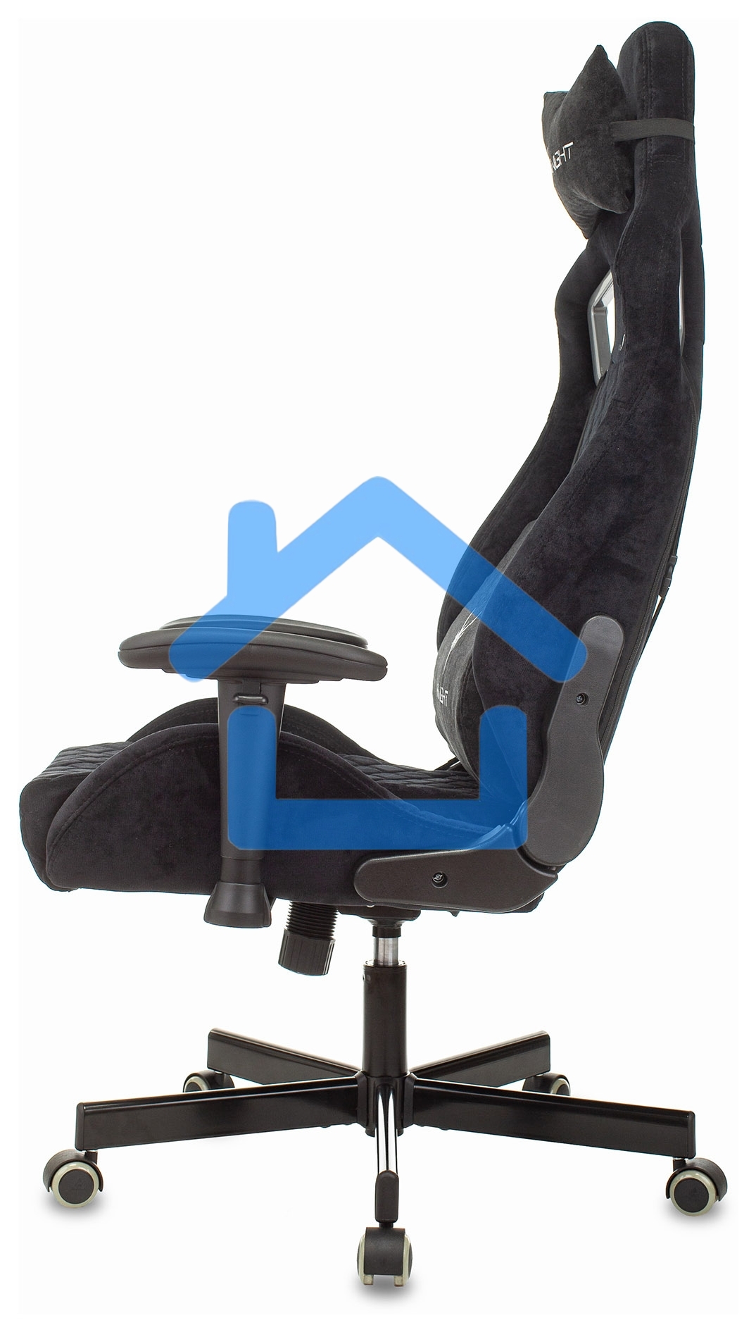 Кресло игровое Бюрократ Knight Outrider Light-20 черный с подголов. крестовина металл