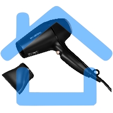 Фен Hyundai H-HD0767 2000Вт черный