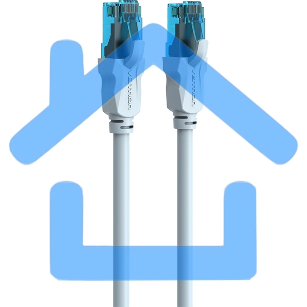 Патч-корд Vention прямой UTP cat.5е, RJ45 - 0,75м. Серый VAP-A10-S075