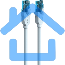 Патч-корд Vention прямой UTP cat.5е, RJ45 - 0,75м. Серый VAP-A10-S075