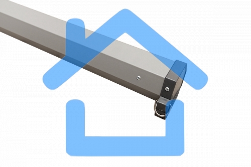 Экран Pro 180x180см Motoscreen 1:1 настенно-потолочный(моторизованный) 100' фибергласс, серый корпус