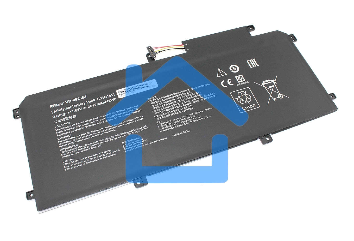 Аккумуляторная батарея для ноутбукa Asus Zenbook UX305FA 11.55V 3610mAh OEM