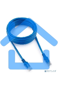 Патч-корд медный UTP Cablexpert PP10-3M/B кат.5e, 3м, литой, многожильный (синий)