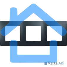 Рамка 3поста антрацит ETIKA