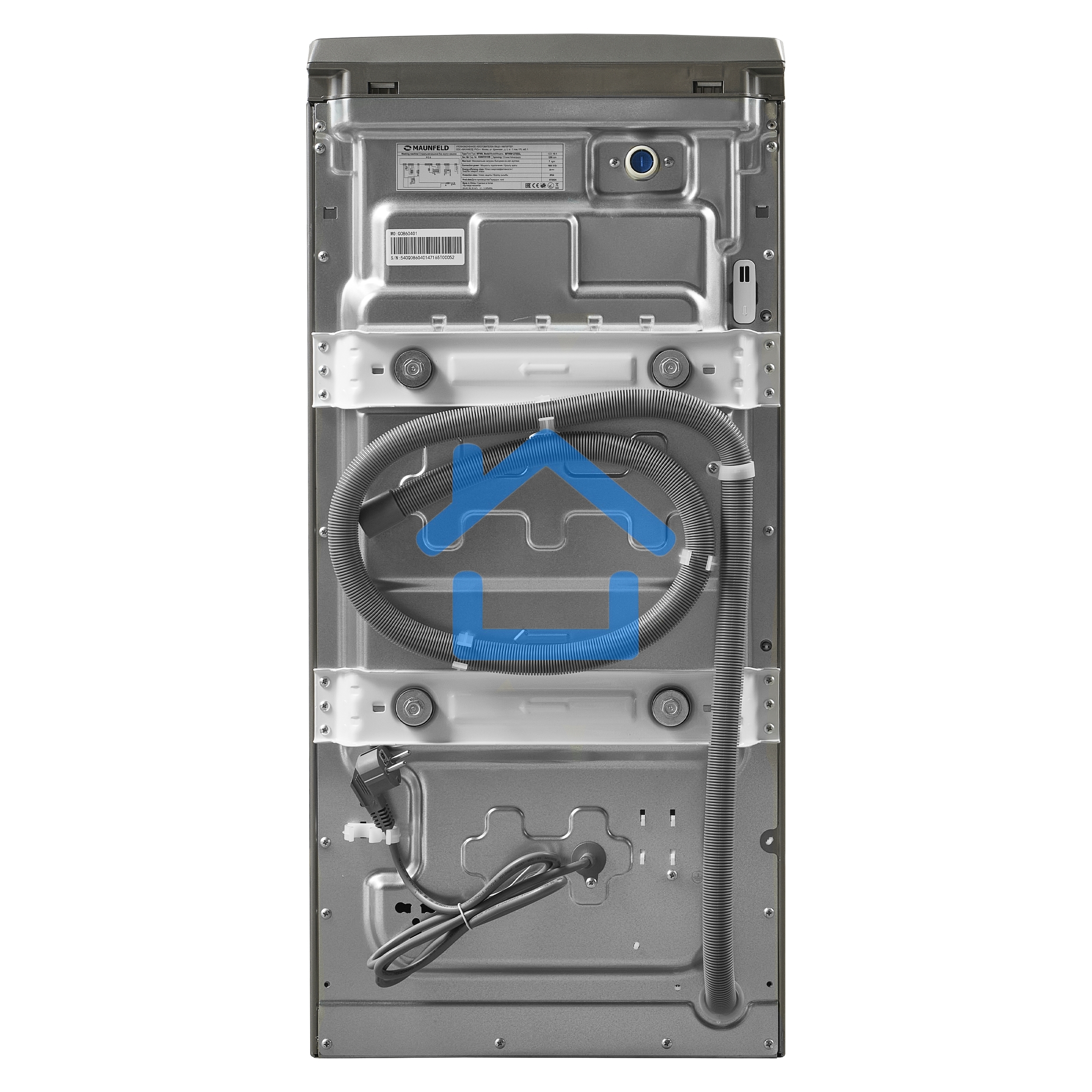 Стиральная машина Maunfeld SILVER MFWM127ISSL серебристый, загрузка вертикальная 7 кг, 1200 об/мин., класс: А+++