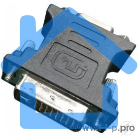 Переходник DVI-VGA Cablexpert A-DVI-VGA-BK, 29M/15F, черный, пакет