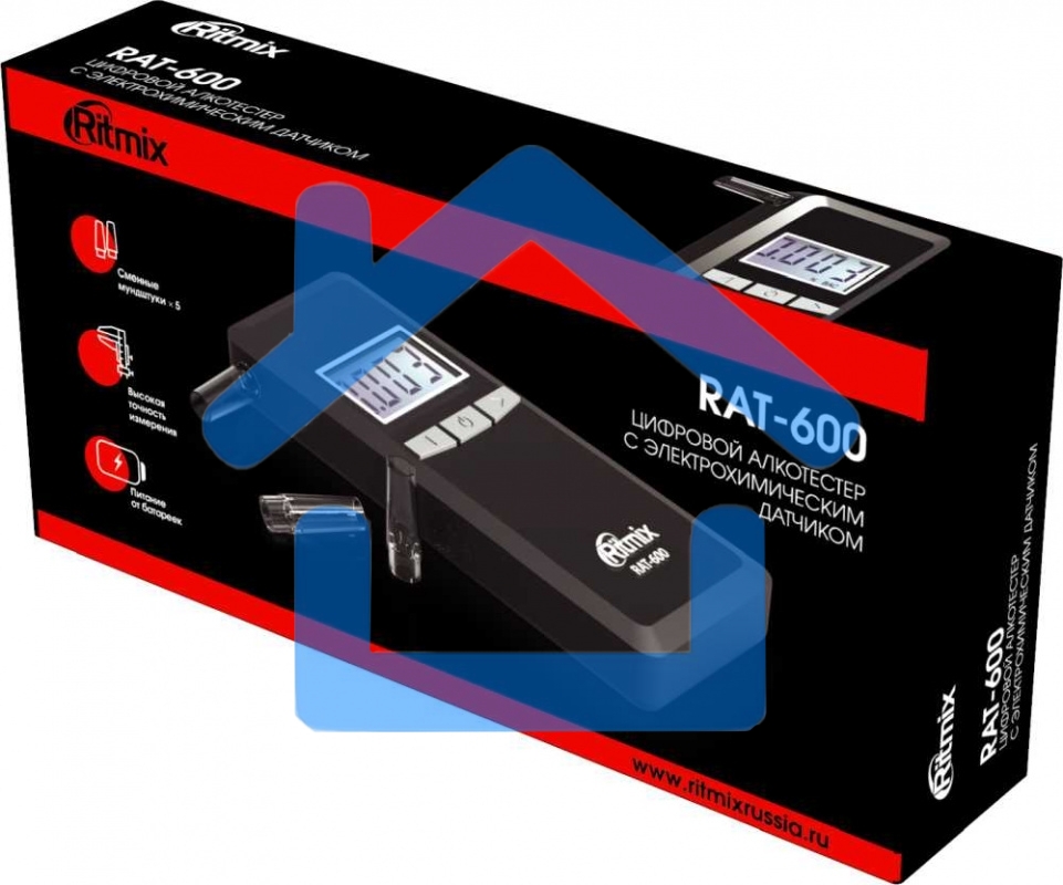 Алкотестер RITMIX RAT-600 черный