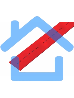 Трубка термоусадочная 25.0/12.5 1м красн. Rexant 22-5004