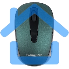 Мышь беспроводная Гарнизон GMW-450-2 зеленый, 1000 dpi, радиоканал, USB, кнопки - 3