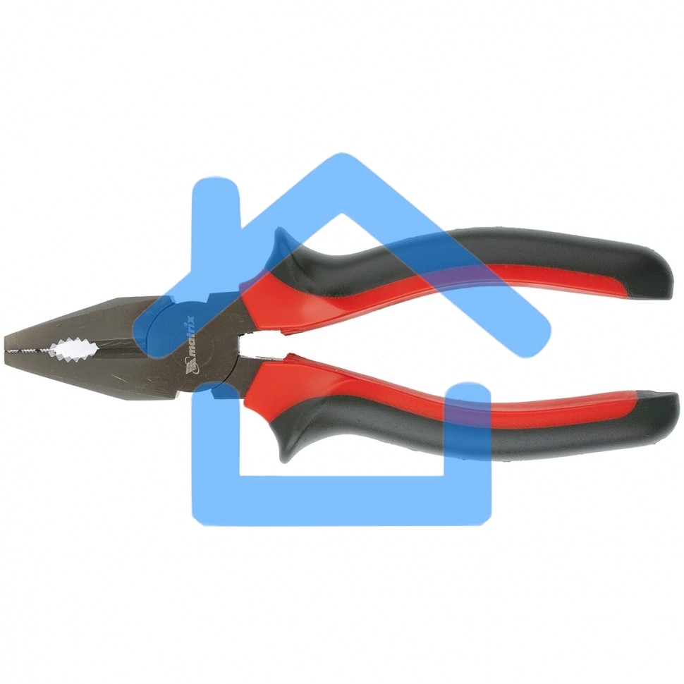 Плоскогубцы Matrix черный Nickel, 160 мм, комбинированные, двухкомпонентные рукоятки