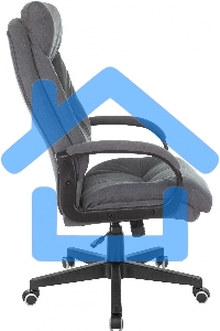 Кресло руководителя Бюрократ CH-824 Fabric Alfa 44 серый, крестовина пластик