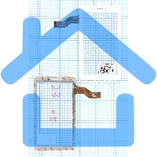 Сенсорное стекло (тачскрин) NjG070099FEGOB-V0. белое