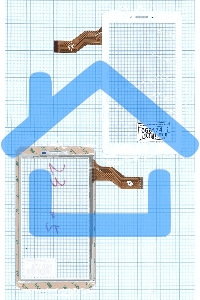 Сенсорное стекло (тачскрин) NjG070099FEGOB-V0. белое