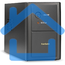 Источник бесперебойного питания ExeGate EP244541RUS Power Back BNB-400 400VA, черный, 2 евророзетки