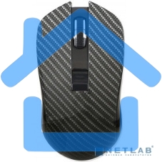 Мышь беспроводная Qumo Kevlar M26 черный, 1600 dpi, радиоканал, USB, кнопки - 4