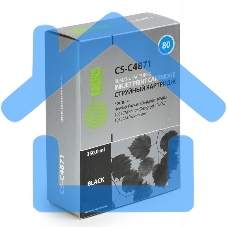 Картридж струйный Cactus CS-C4871 №80 черный (350 мл.) для HP DesignJet 1050C/1055CM/1000