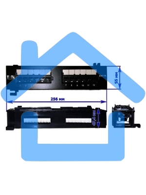 Патч-панель Lanmaster TWT-PP12UTP-H 19
