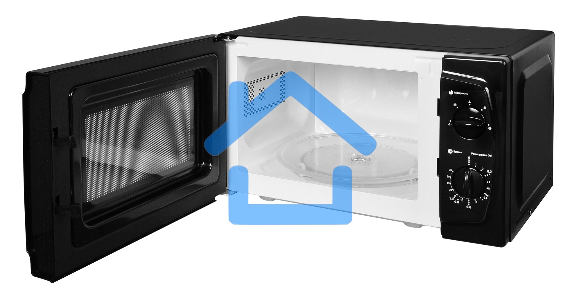 Микроволновая печь Starwind SWM5420 черный, 20 л, 700 Вт, переключатели - поворотный механизм