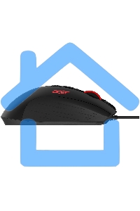 Мышь проводная Acer OMW124 черный, 6400 dpi, USB, кнопки - 8