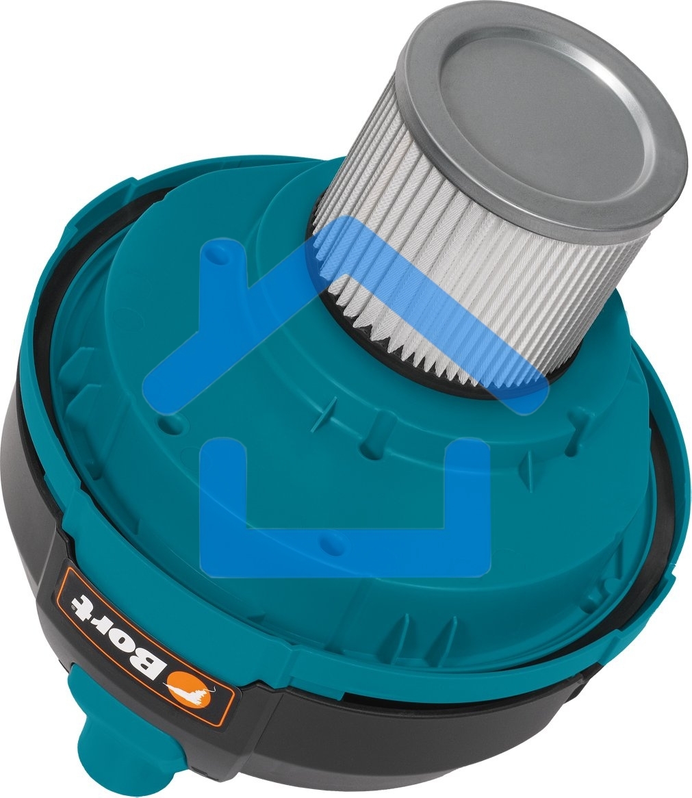 Пылесос профессиональный Bort BSS-1530 черный, 300/1500 Вт, уборка влажная/сухая, пылесборник мешок/контейнер 30л