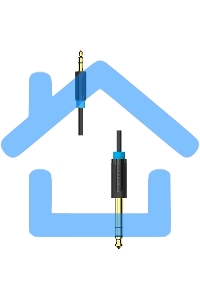 Кабель Vention аудио Jack 6,5 мм M/ 3,5 M - 3 м