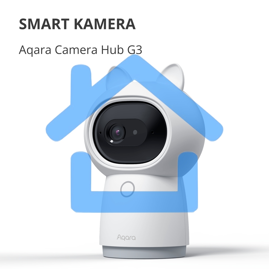 Камера AQARA Camera Hub G3/Камера+ управления/Управление жестами/Камера 360/2K 2304х1296p/Протокол связи:Zigbee/WiFi/Питание:USB-C/ белый CH-H03