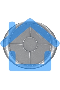 Ведро строительное Matrix пластмассовое 12 л, ударопрочное, обрезиненная ручка 81462